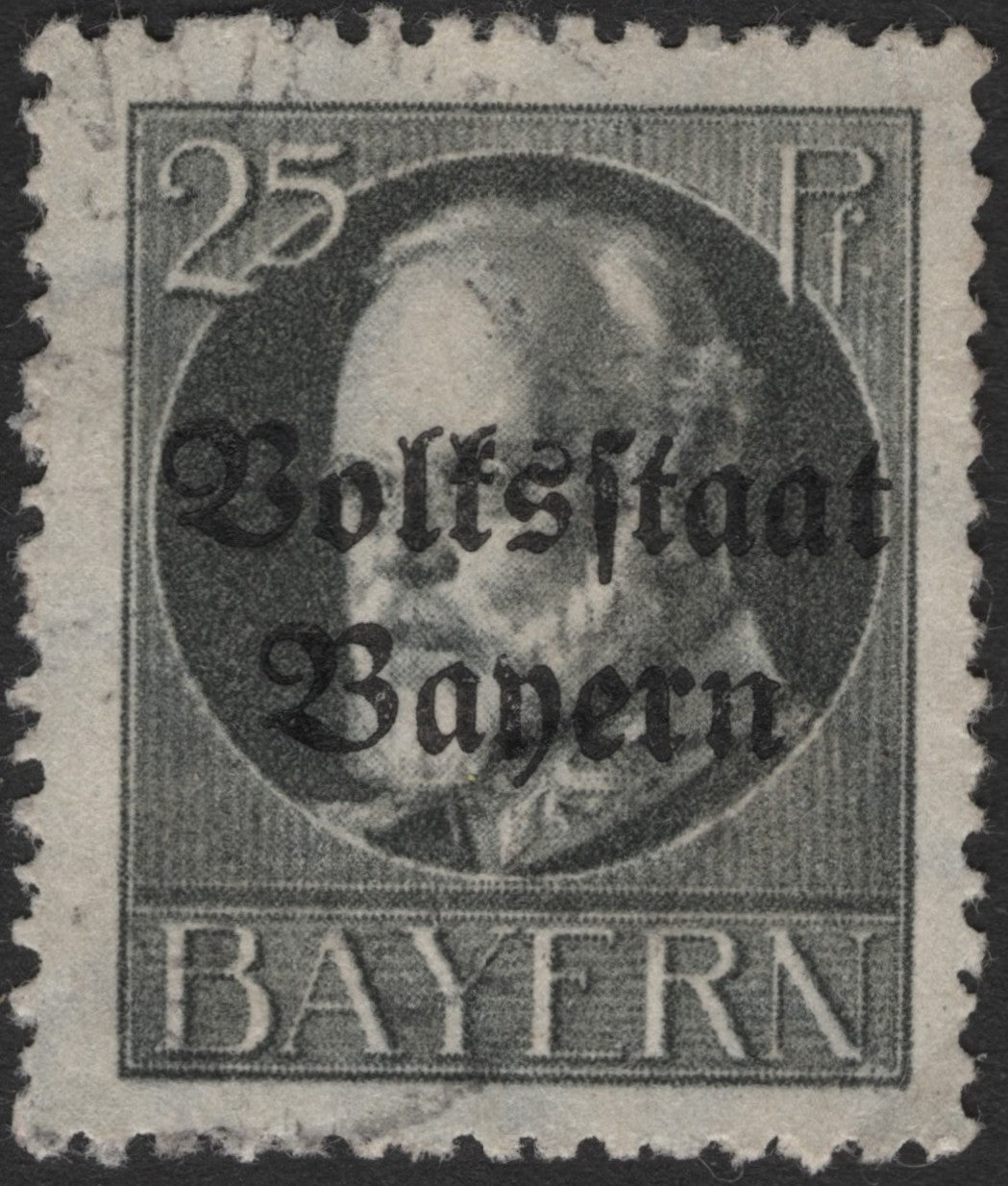 SCG2369 - 1919 Bavaria "Freistaat Bayern" & "Volksstaat Bayern" Overprint Set