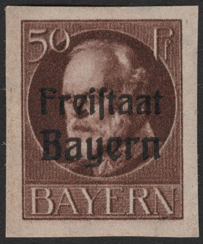 SCG2369 - 1919 Bavaria "Freistaat Bayern" & "Volksstaat Bayern" Overprint Set
