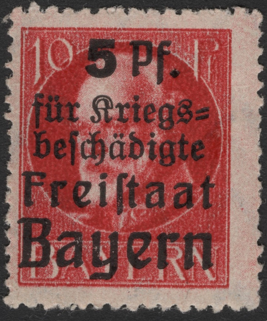 SCG2369 - 1919 Bavaria "Freistaat Bayern" & "Volksstaat Bayern" Overprint Set