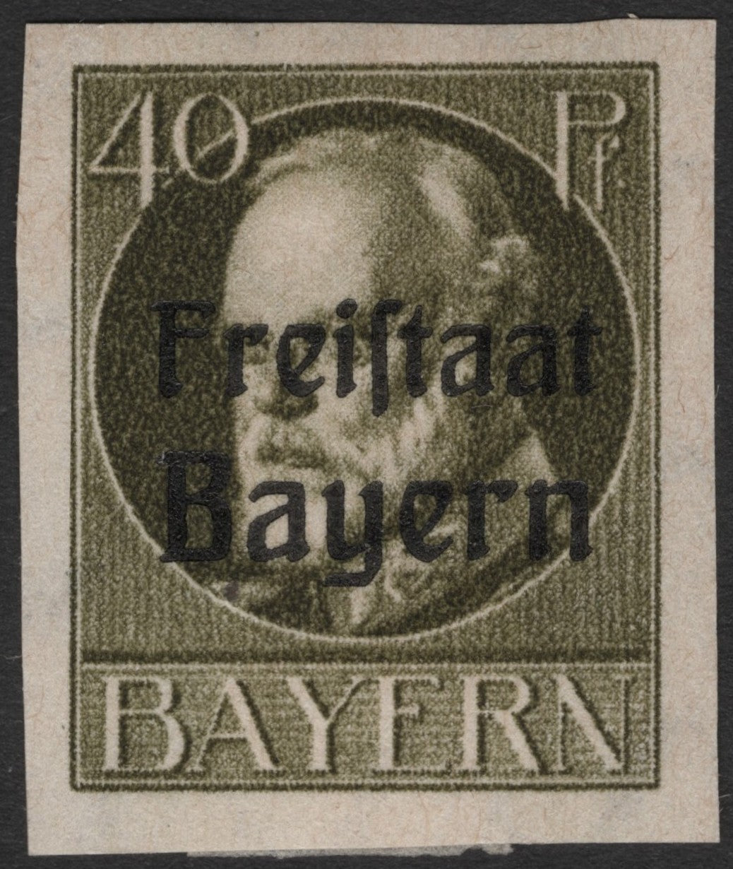 SCG2369 - 1919 Bavaria "Freistaat Bayern" & "Volksstaat Bayern" Overprint Set