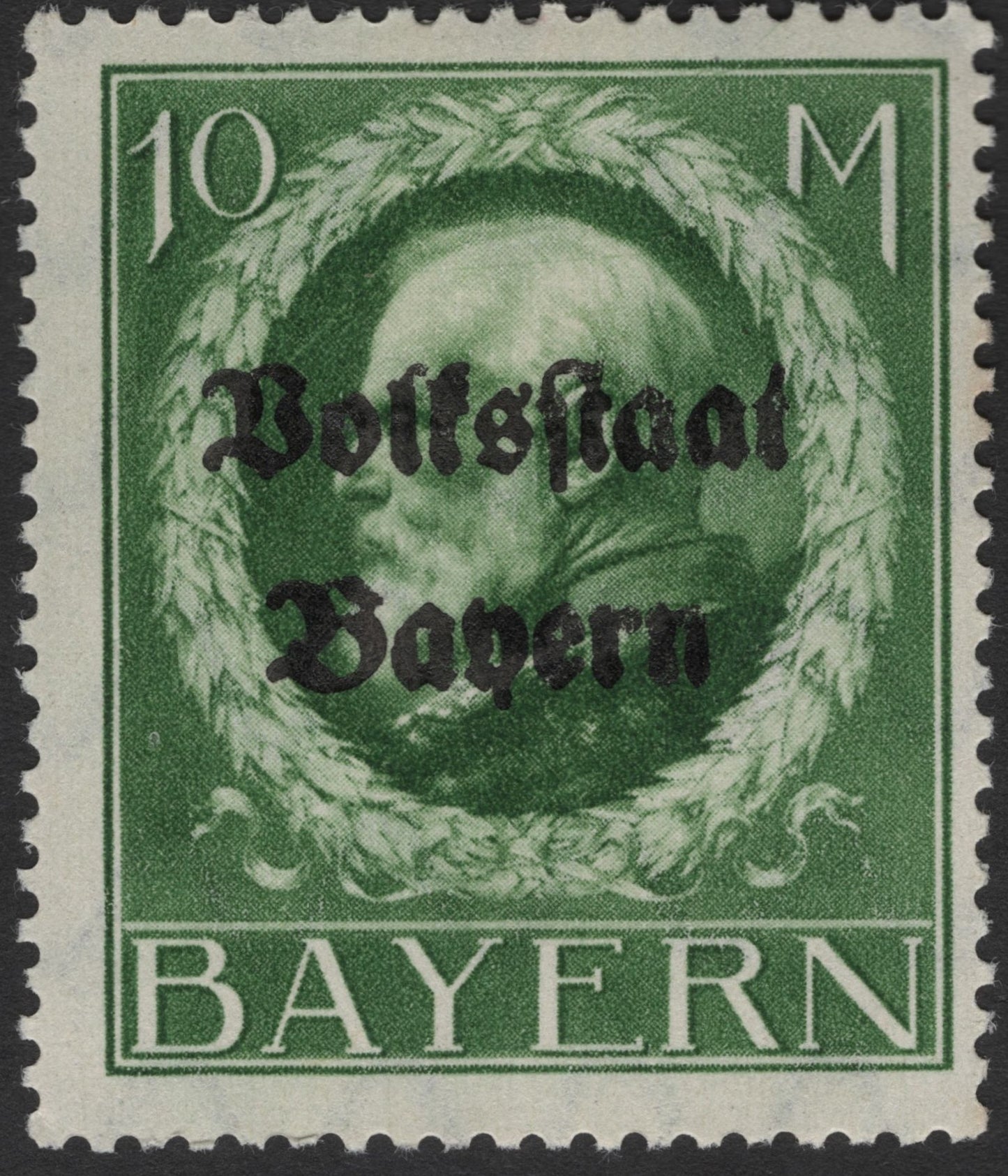 SCG2367 - 1919 Bavaria "Volksstaat Bayern" Overprint Set – 5M, 10M, 20M