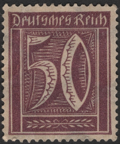 SCG2366 - Germany 1920s Inflation-Era Numeral Stamps – 5, 40 & 50 Pfennig
