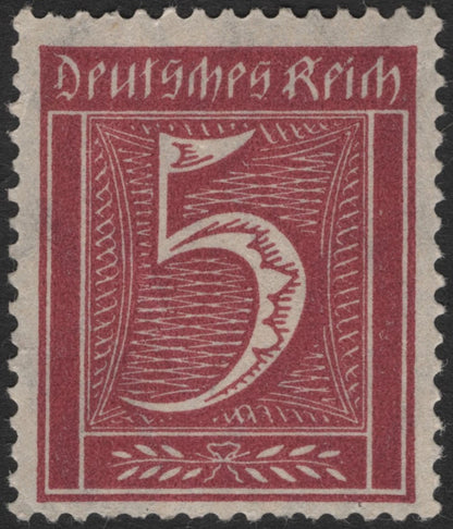 SCG2366 - Germany 1920s Inflation-Era Numeral Stamps – 5, 40 & 50 Pfennig