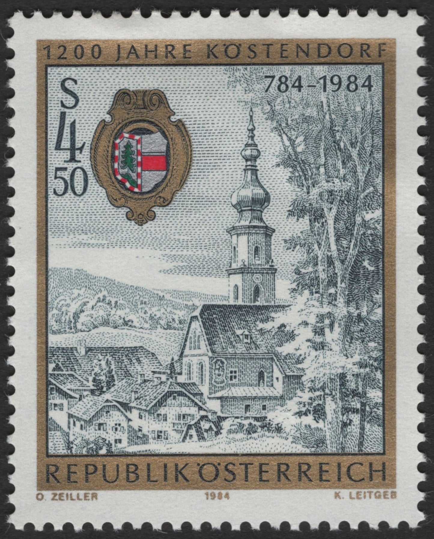 SCG2320 - Austria 1984 – 1200 Years of Köstendorf Stamp
