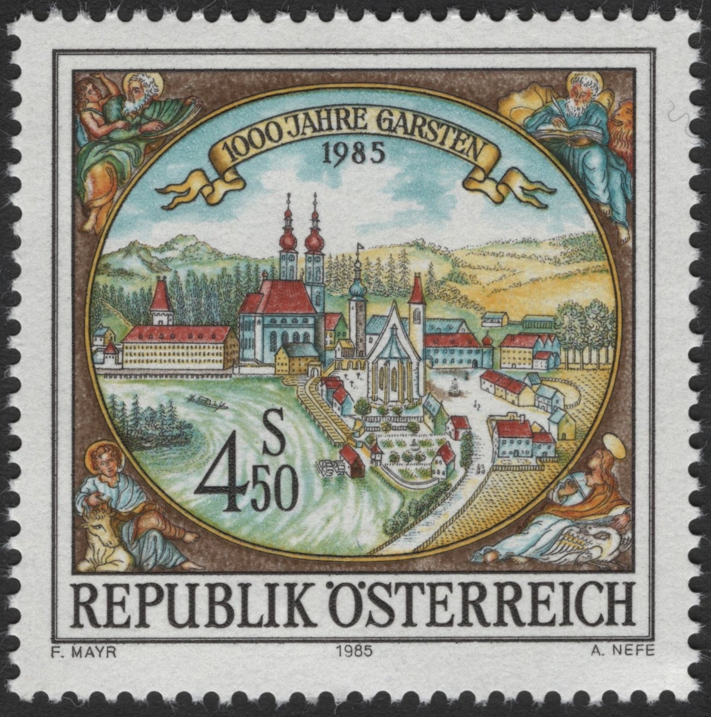 SCG2335 - Austria 1985 – 1000 Years of Garsten Commemorative Stamp