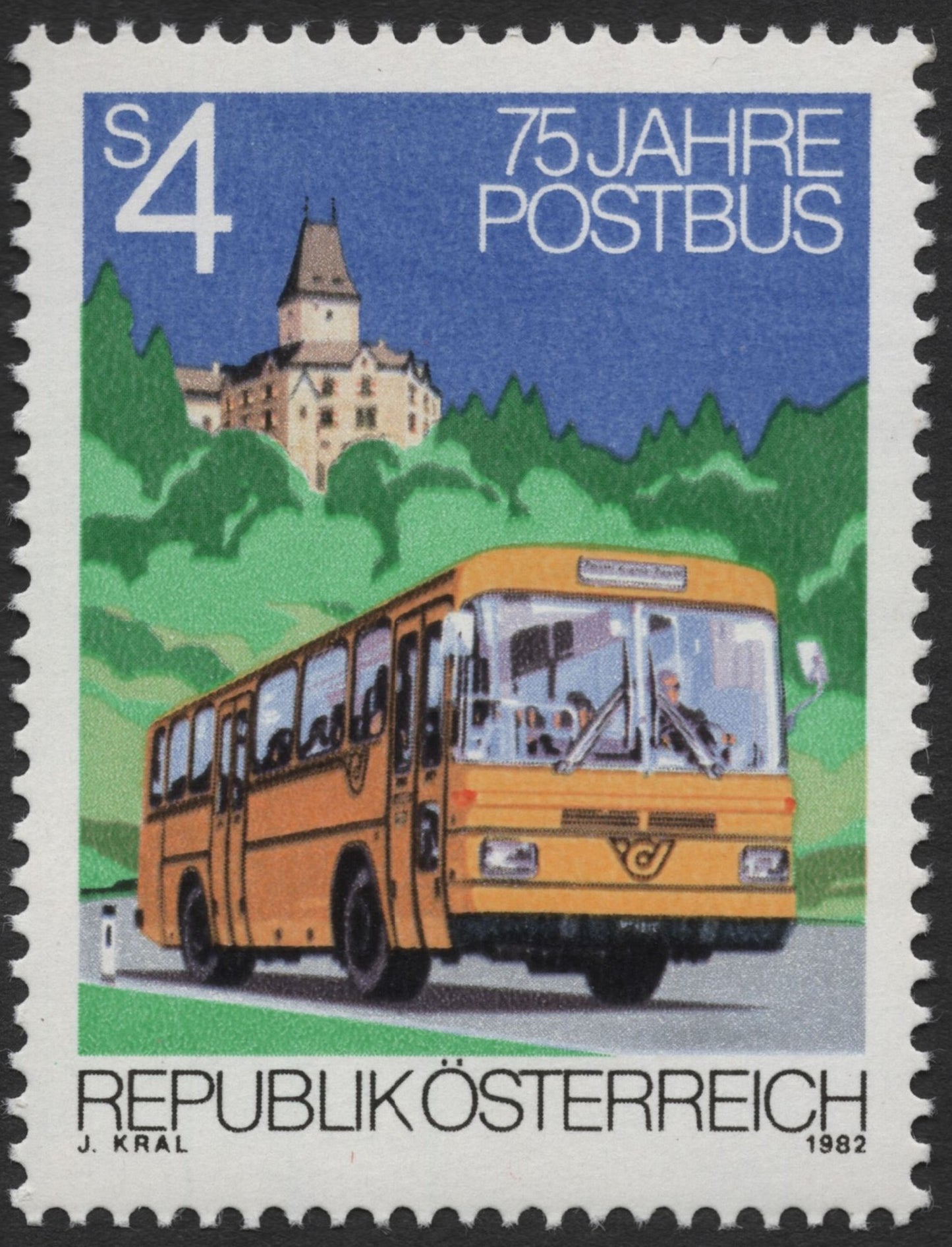 SCG2343 - Austria 1982 – 75 Years of Postal Bus Service