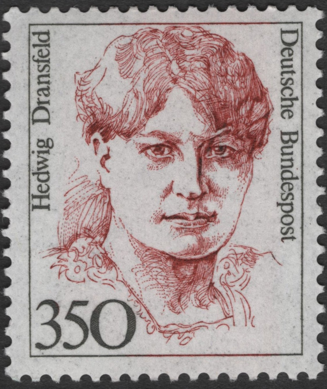 SCG2384 - Germany 1988 Hedwig Dransfeld 350 Pfennig Stamp