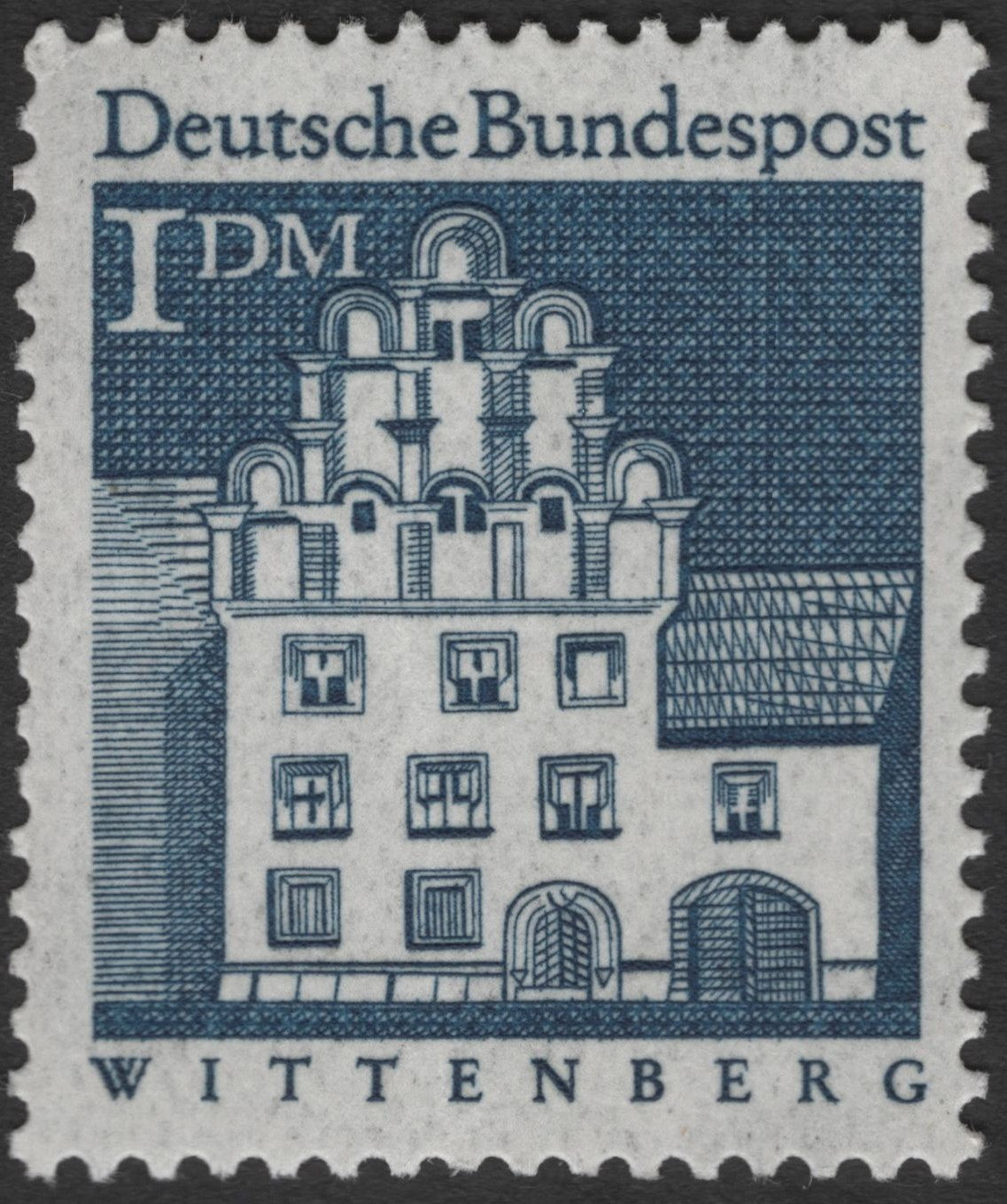 SCG2393 - Germany 1 DM Wittenberg Stamp – Deutsche Bundespost