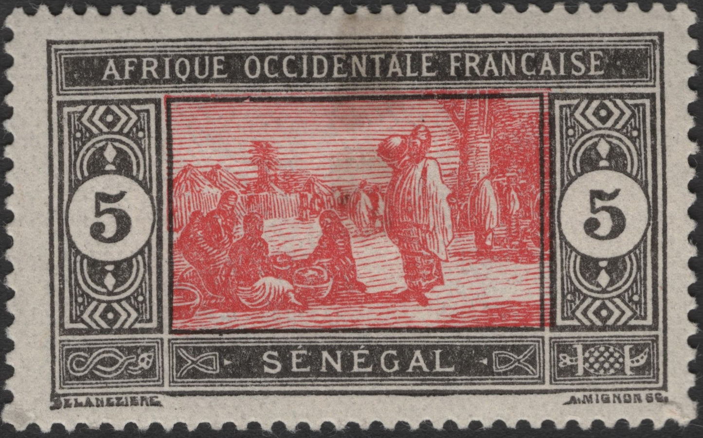 SCG2419 - 5c French West Africa Market Scene – Senegal