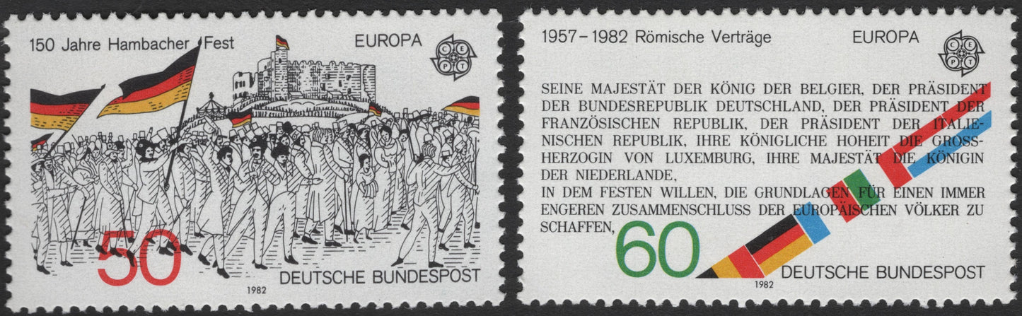 SCG2424 - Germany 1982 – Hambach Festival & Treaty of Rome Europa Set
