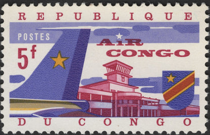 SCG2426 - Congo 1960s Air Congo Airport Airmail Set