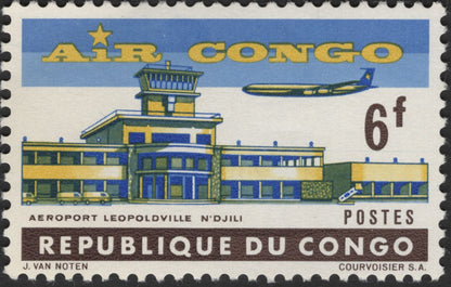 SCG2426 - Congo 1960s Air Congo Airport Airmail Set