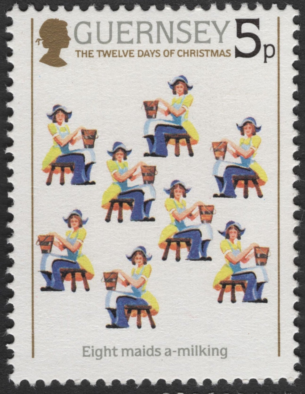 SCG2432 - Guernsey 1984 "Twelve Days of Christmas" – 5p Stamps (Set of 3)