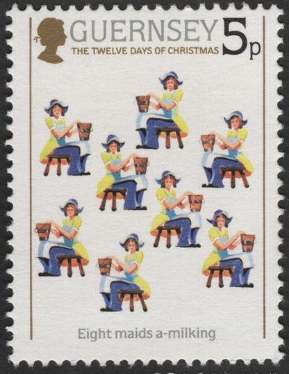 SCG2432 - Guernsey 1984 "Twelve Days of Christmas" – 5p Stamps (Set of 3)