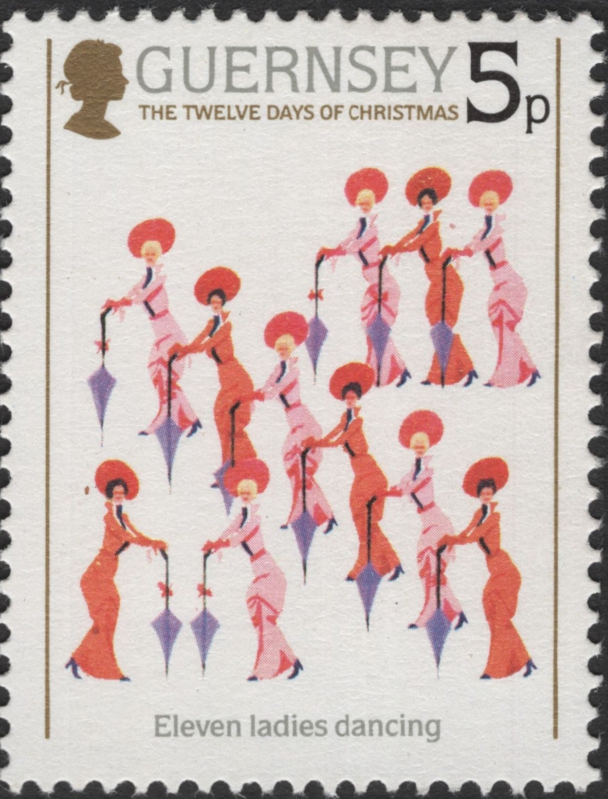 SCG2432 - Guernsey 1984 "Twelve Days of Christmas" – 5p Stamps (Set of 3)
