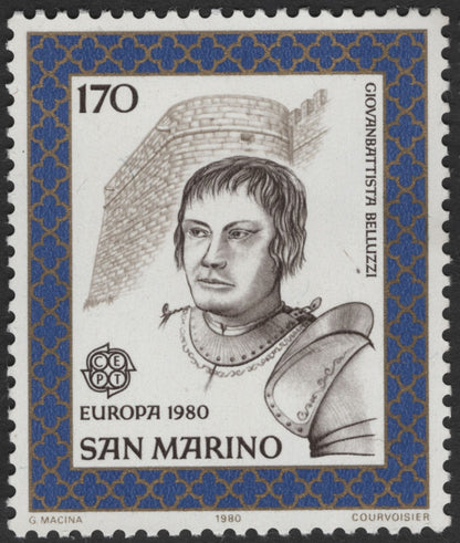 SCG2429 - San Marino 1980 Europa CEPT – Giovanbattista Belluzzi & Antonio Orafo