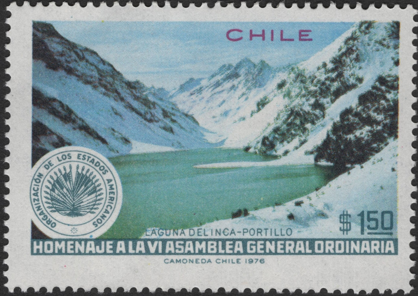 SCG2478 - Chile 1976 VI General Assembly OAS – Laguna del Inca