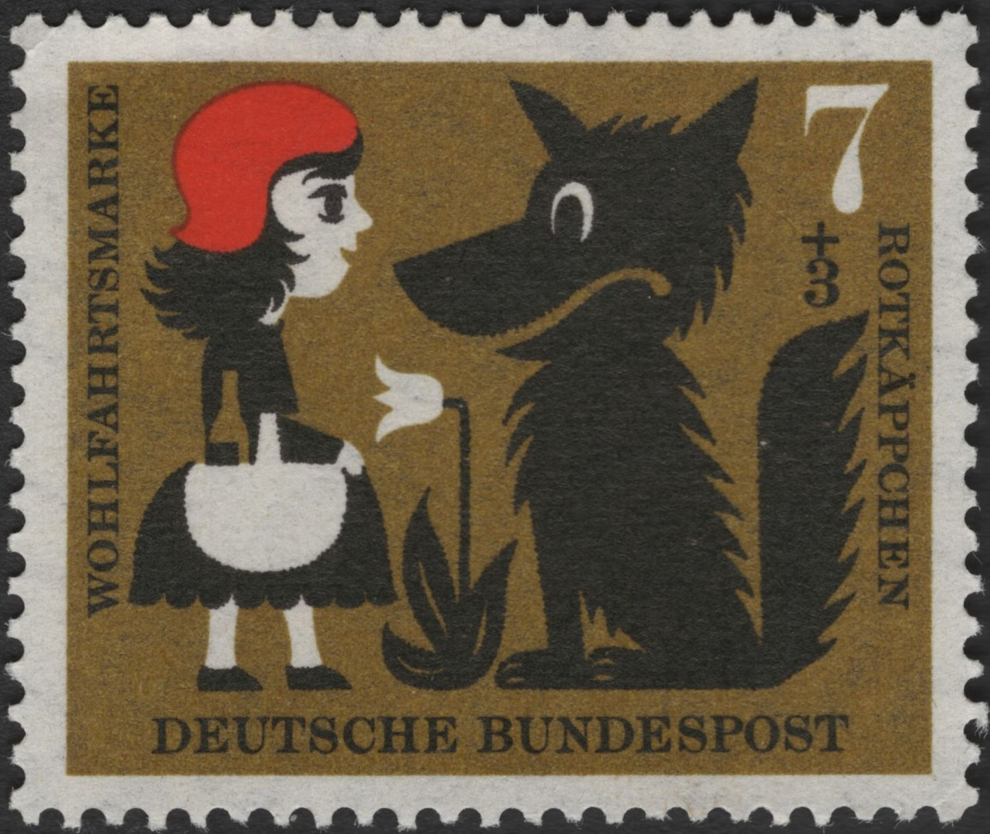 SCG2472 - Germany 1960 "Little Red Riding Hood" Welfare Stamp