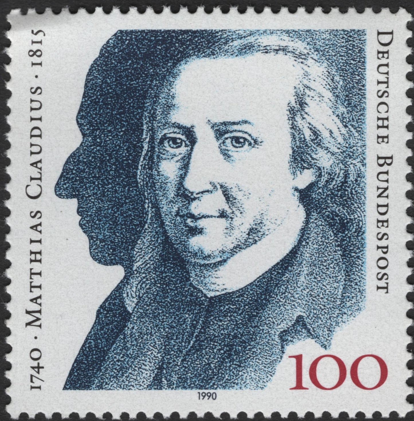 SCG2454 - Germany 1990 – Matthias Claudius 250th Birth Anniversary