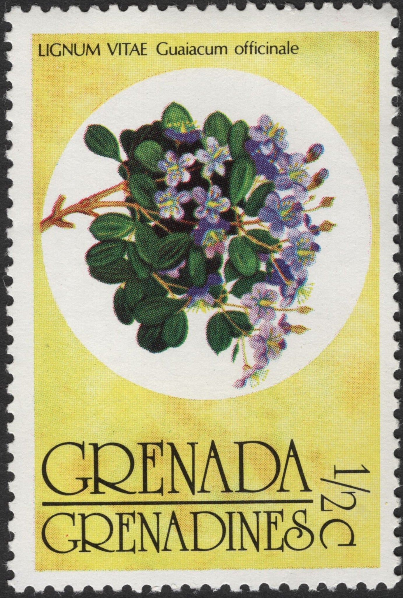 SCG2499 - Grenada Grenadines ½¢ Lignum Vitae Stamp