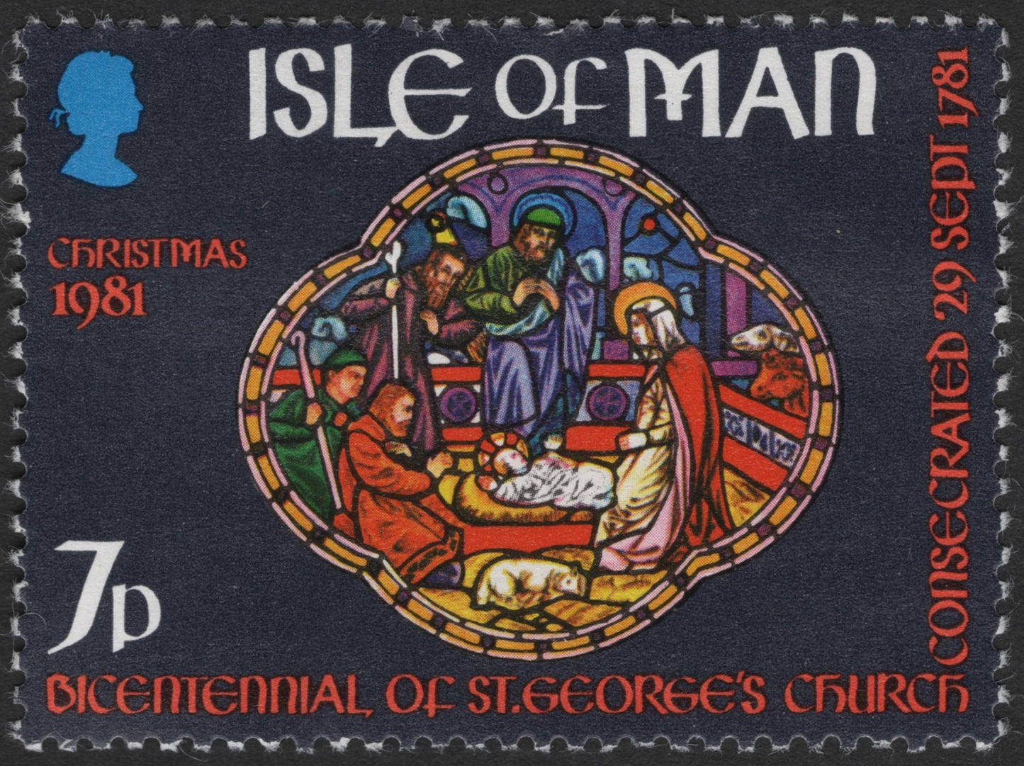 SCG2501 -  Isle of Man 1981 Christmas – Bicentennial of St. George's Church