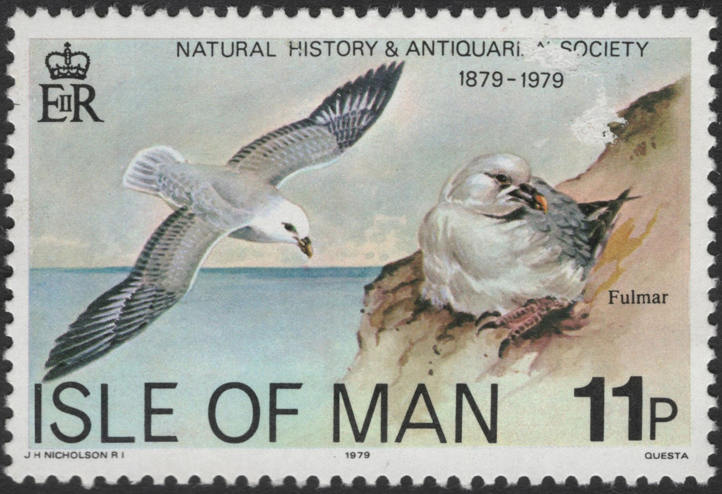 SCG2491 - Isle of Man 1979 Fulmar Stamp – 100 Years of Natural History Society