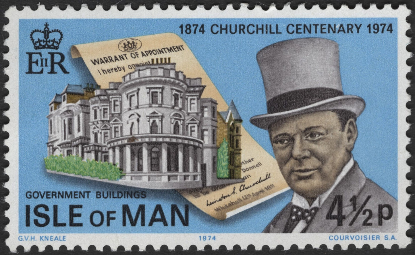 SCG2513 - 1974 Isle of Man Winston Churchill Centenary – Government Buildings