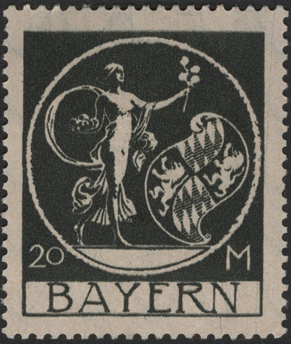 SCG2483 - Bavaria 1919 Allegory of Bavaria Definitive Set (3M–20M)