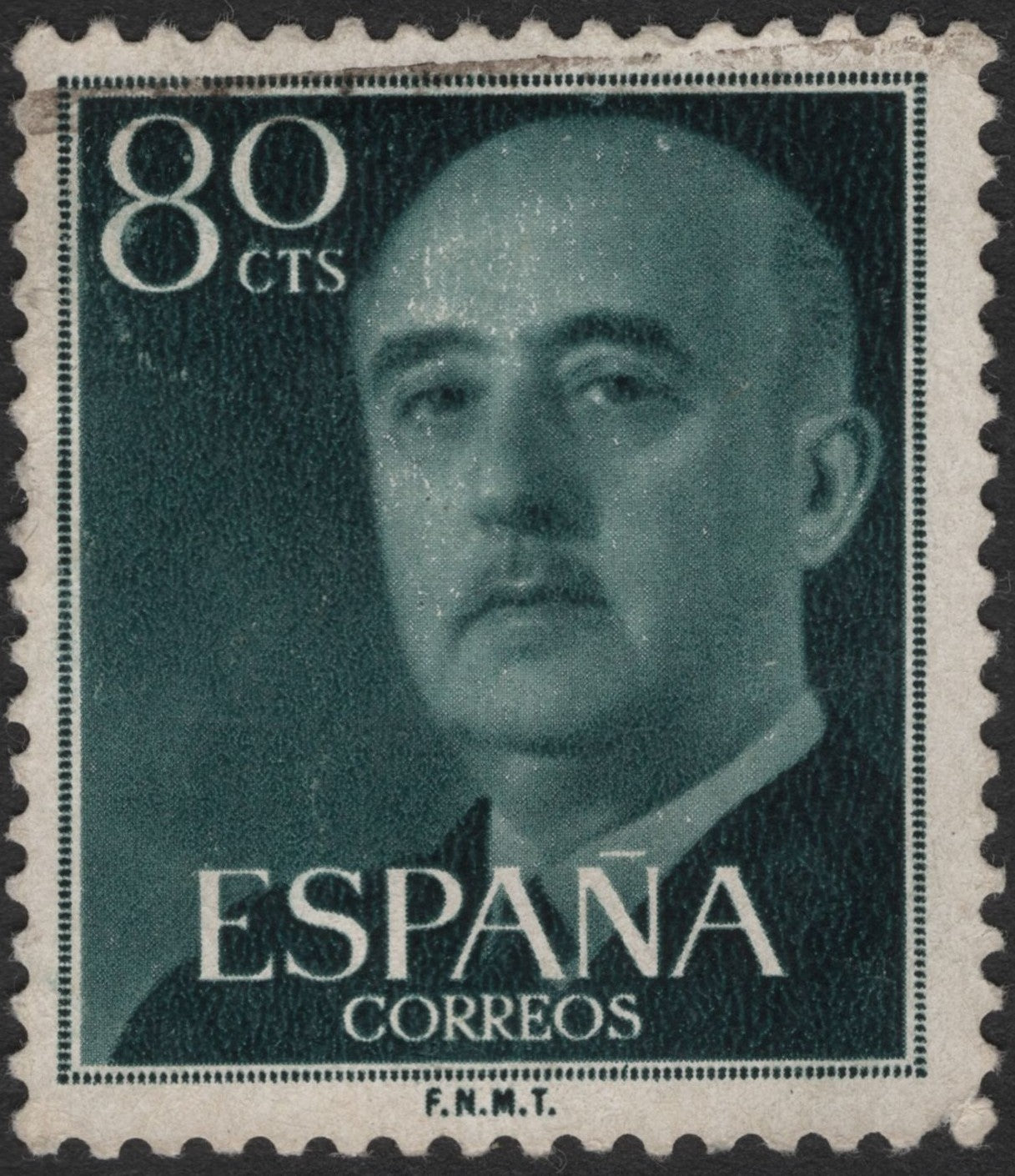 SCG2572 - Spain 80 Céntimos Franco Definitive Stamp