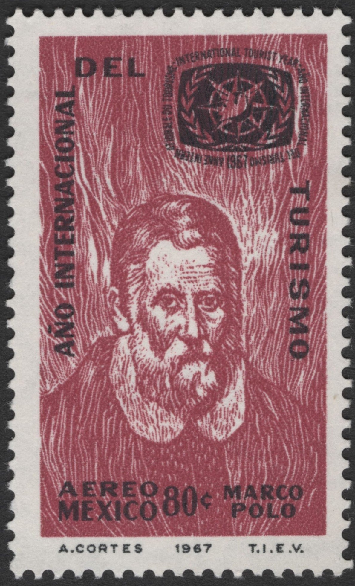 SCG2591 - 1967 Mexico Marco Polo Airmail – International Tourism Year
