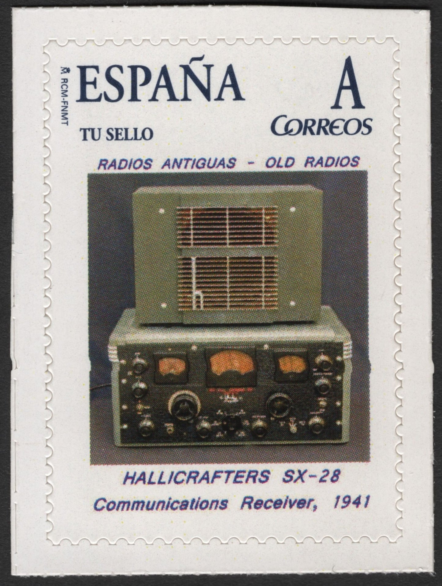 SCG2609 - Spain 2010 Hallicrafters SX-28 Radio Stamp