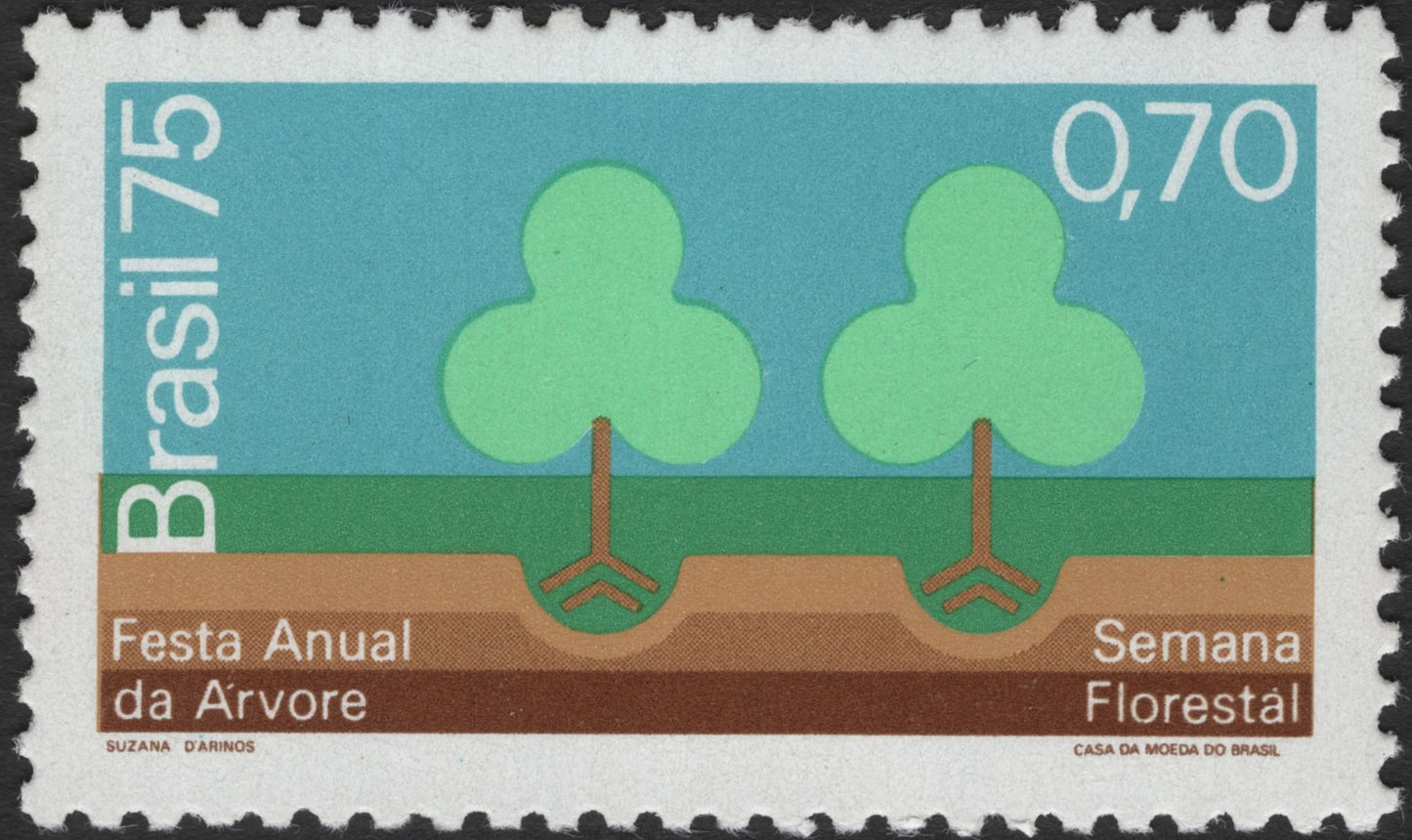 SCG2650 - Brazil 1975 Annual Tree Festival Stamp