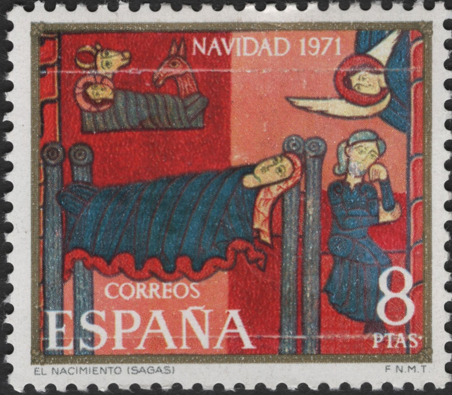 SCG2664 - Spain 1971 Christmas Stamp – El Nacimiento (Sagas)