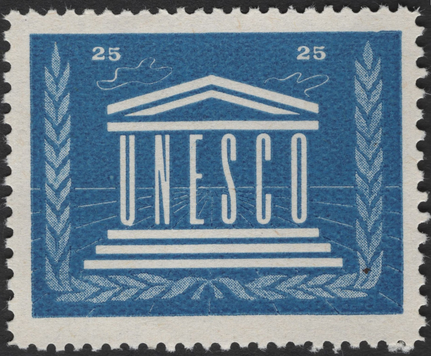 SCG2667 - France 1949 UNESCO Emblem Stamp – 25 Francs