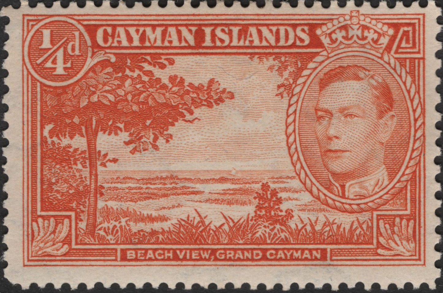 SCG2704 - Cayman Islands KGVI Definitives – Beach View & Island Map (1938-1949)