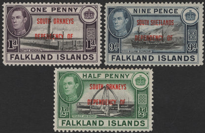 SCG2705 - Falkland Islands Dependencies Overprint Set – King George VI Era