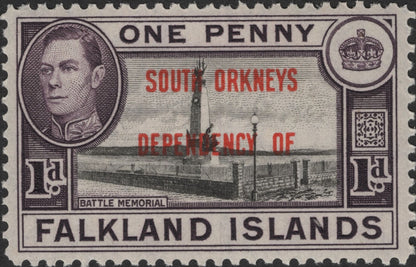 SCG2705 - Falkland Islands Dependencies Overprint Set – King George VI Era