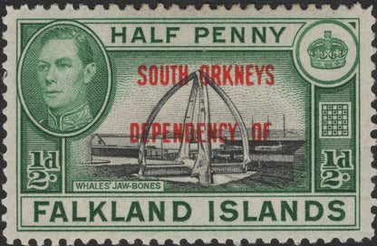 SCG2705 - Falkland Islands Dependencies Overprint Set – King George VI Era