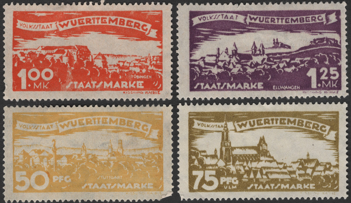 SCG2689 - Württemberg Volksstaat Definitives – City Views Series