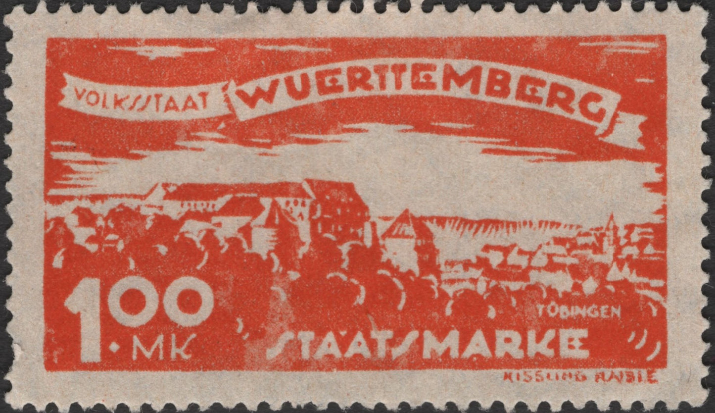SCG2689 - Württemberg Volksstaat Definitives – City Views Series