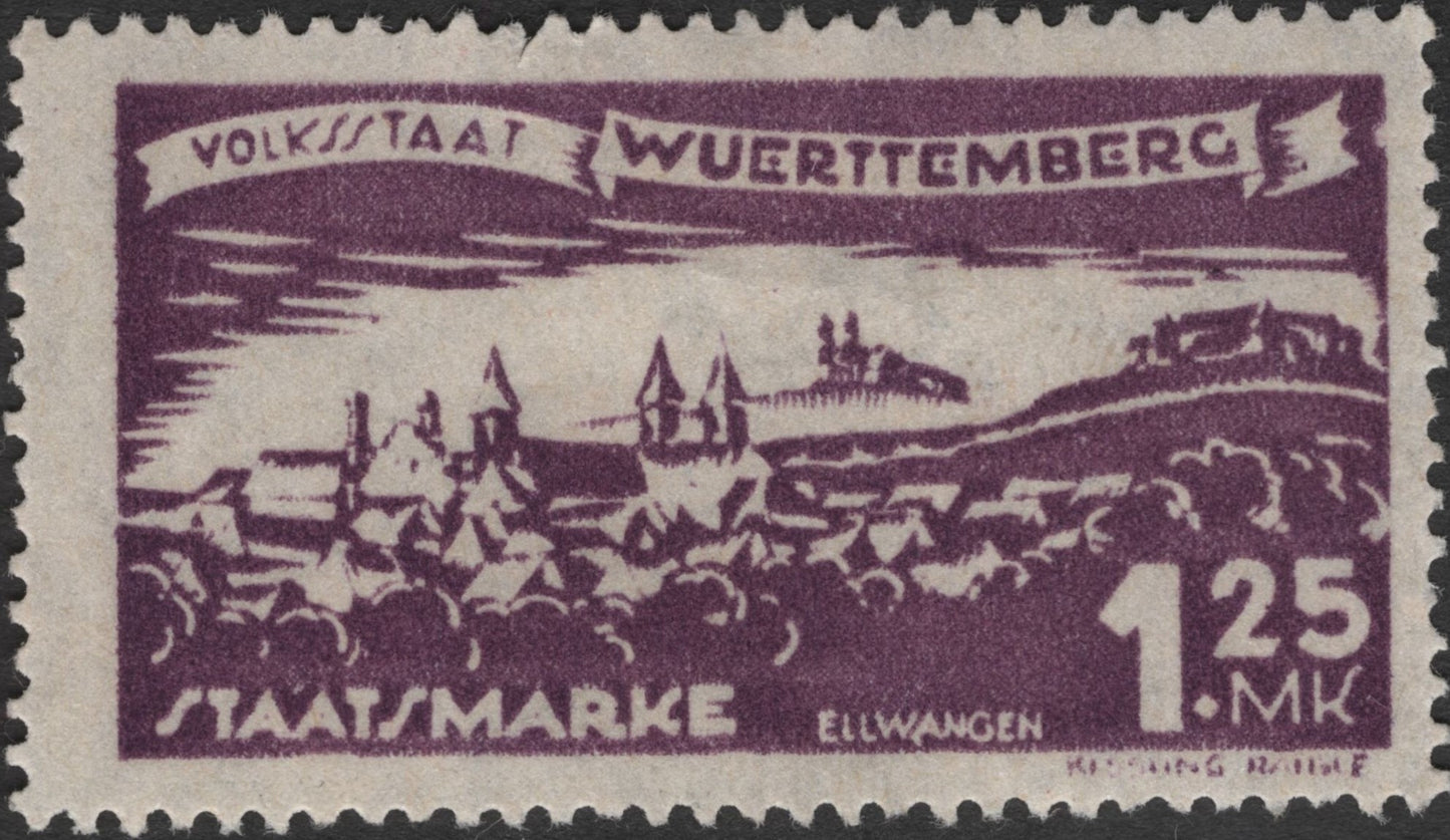 SCG2689 - Württemberg Volksstaat Definitives – City Views Series