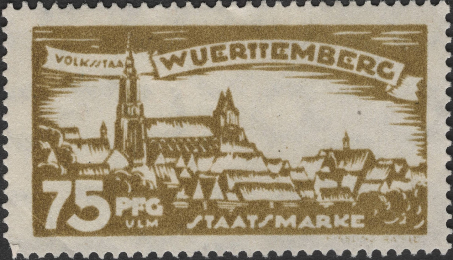 SCG2689 - Württemberg Volksstaat Definitives – City Views Series