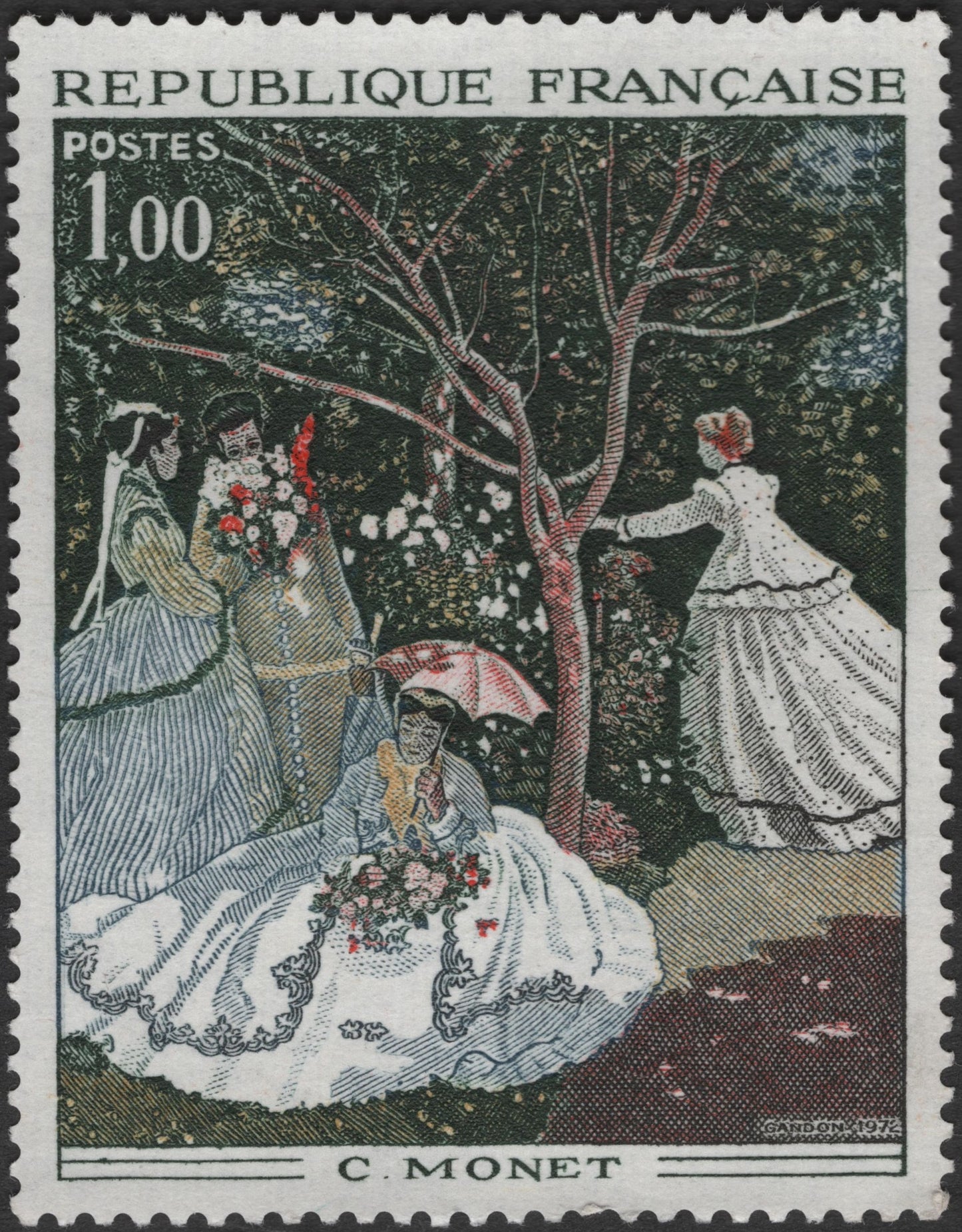 SCG2777 - France 1974 – Claude Monet's "Women in the Garden"