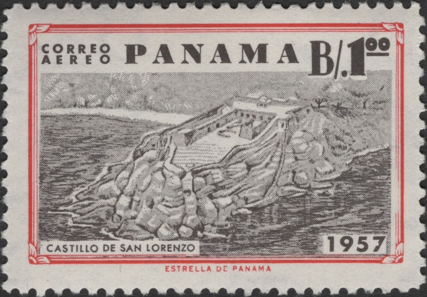 SCG2766 - Panama 1957 Airmail – Castillo de San Lorenzo