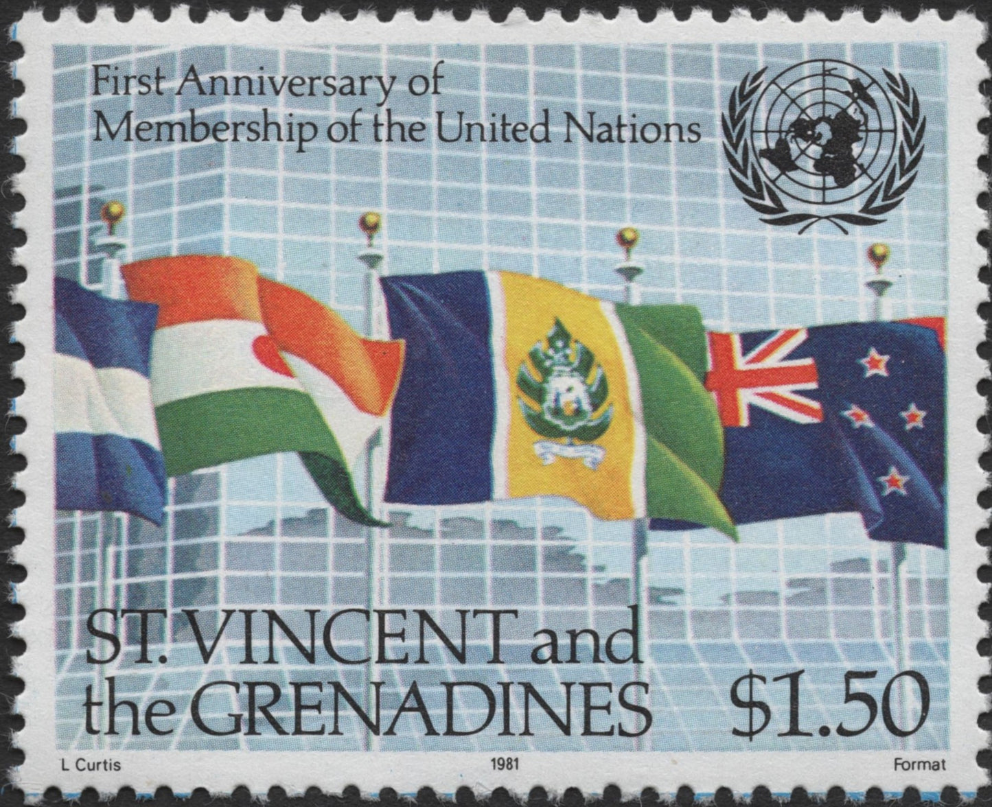 SCG2780 - St. Vincent and the Grenadines 1981 – UN Membership Anniversary Stamp