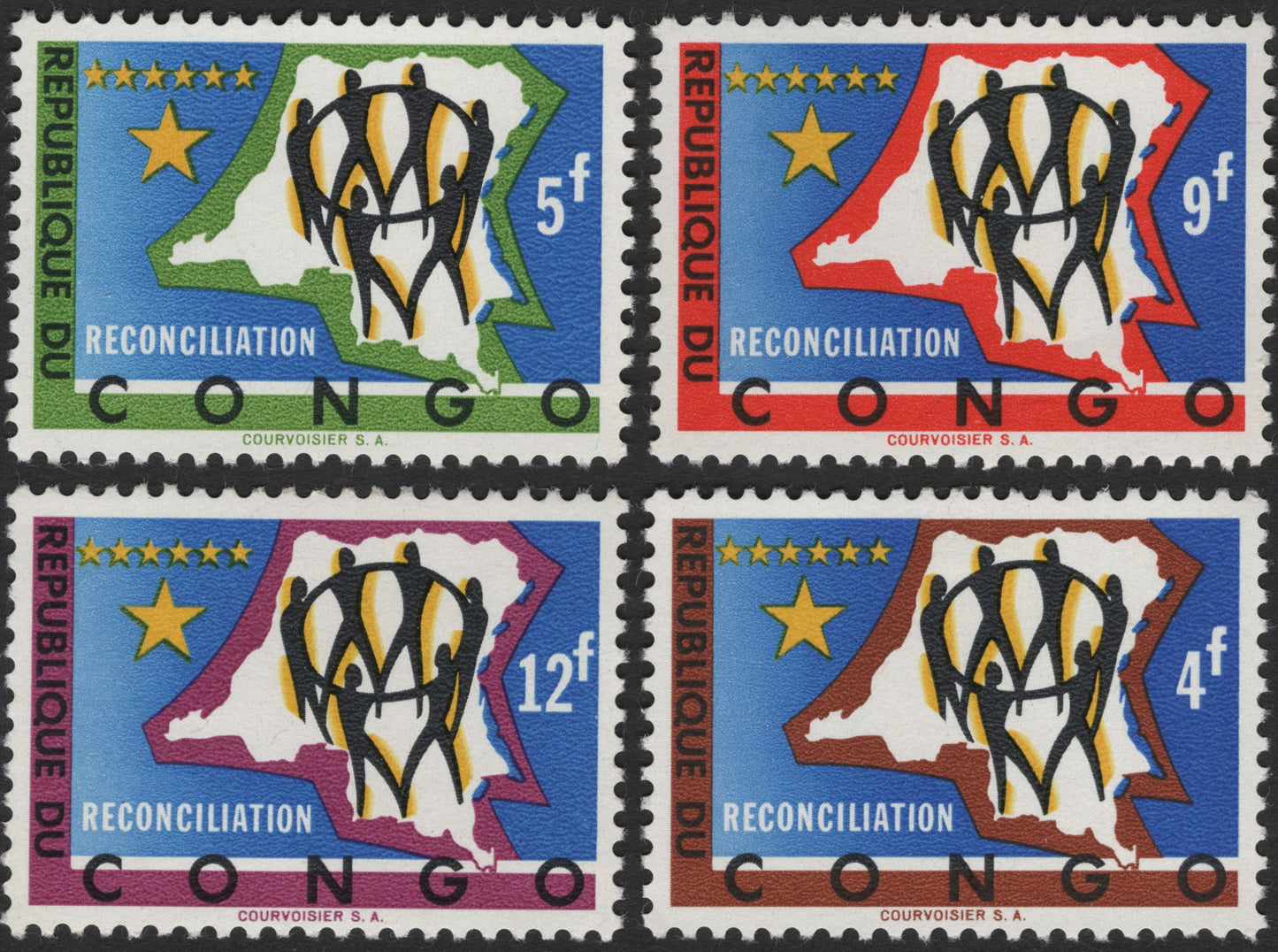 SCG2851 - 1970s Republic of Congo “Reconciliation” Stamp Series
