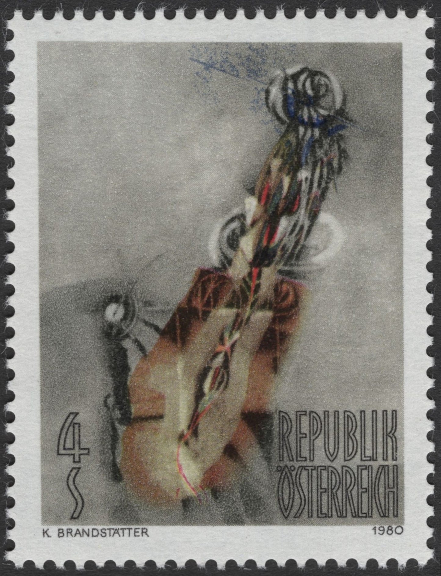 SCG2871 - Austria 1980 Modern Art – K. Brandstätter "Technological Composition"