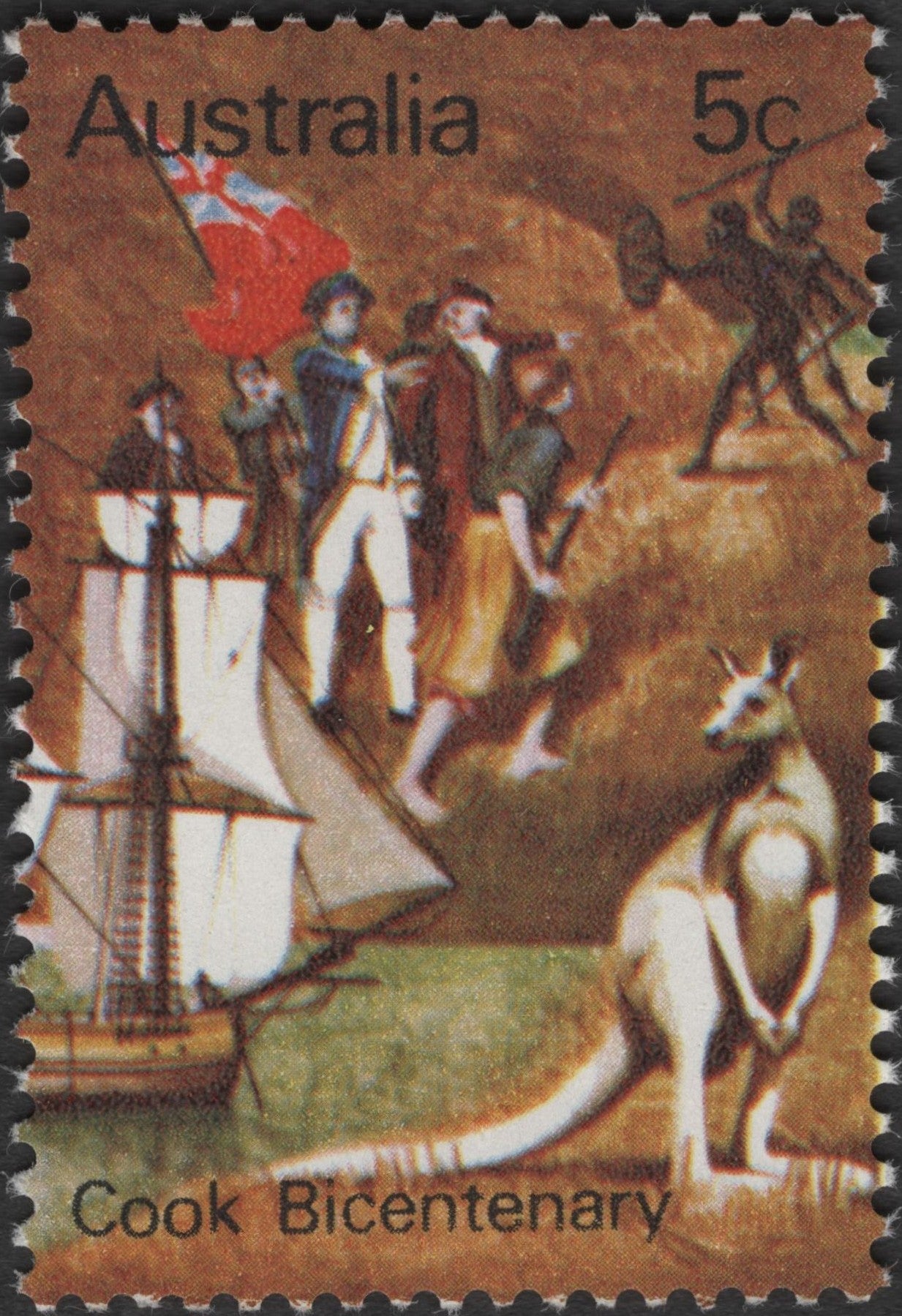 SCG2957 - Australia 1970 – Cook Bicentenary 5c Stamp