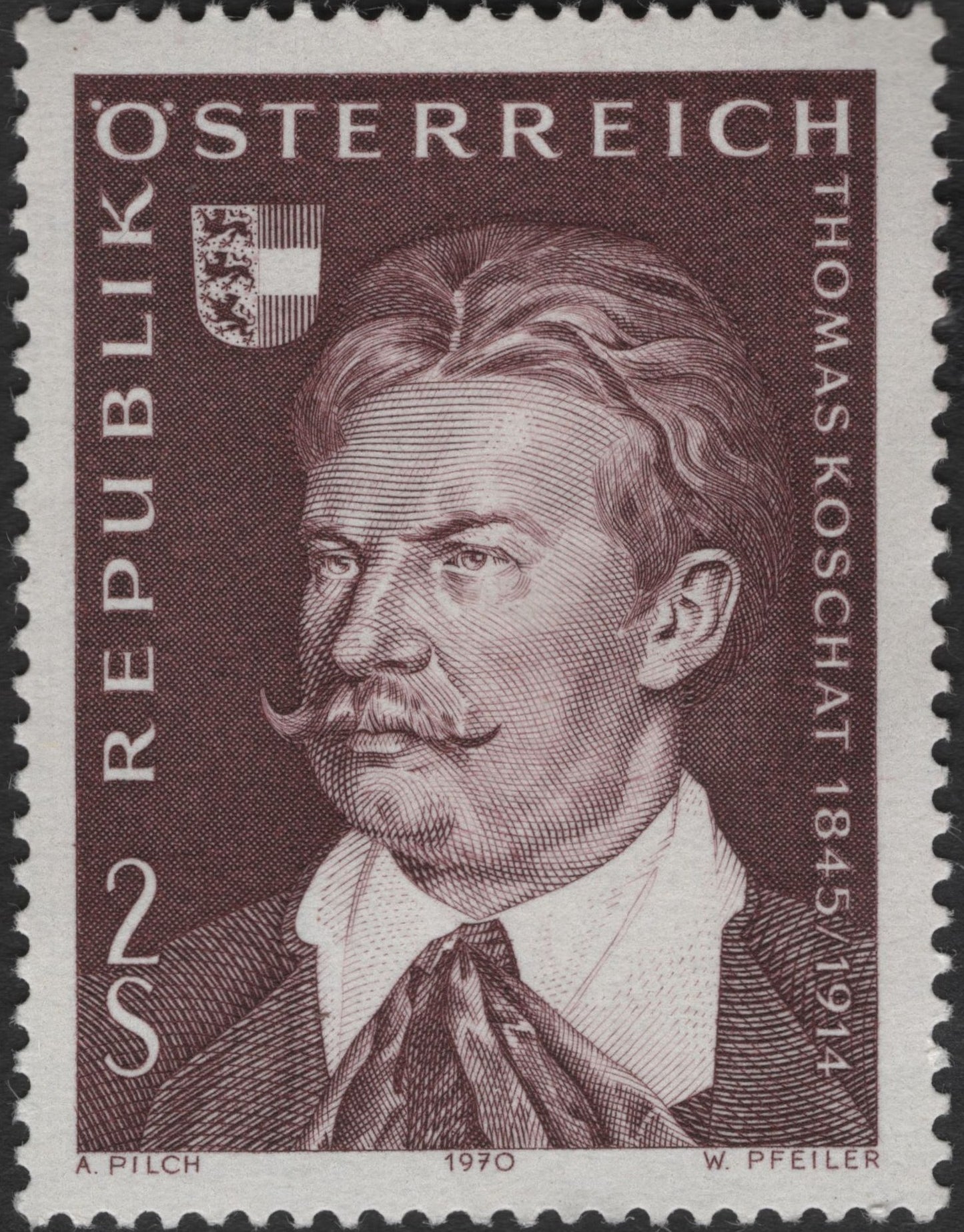 SCG2999 - Austria 1970 Thomas Koschat Stamp