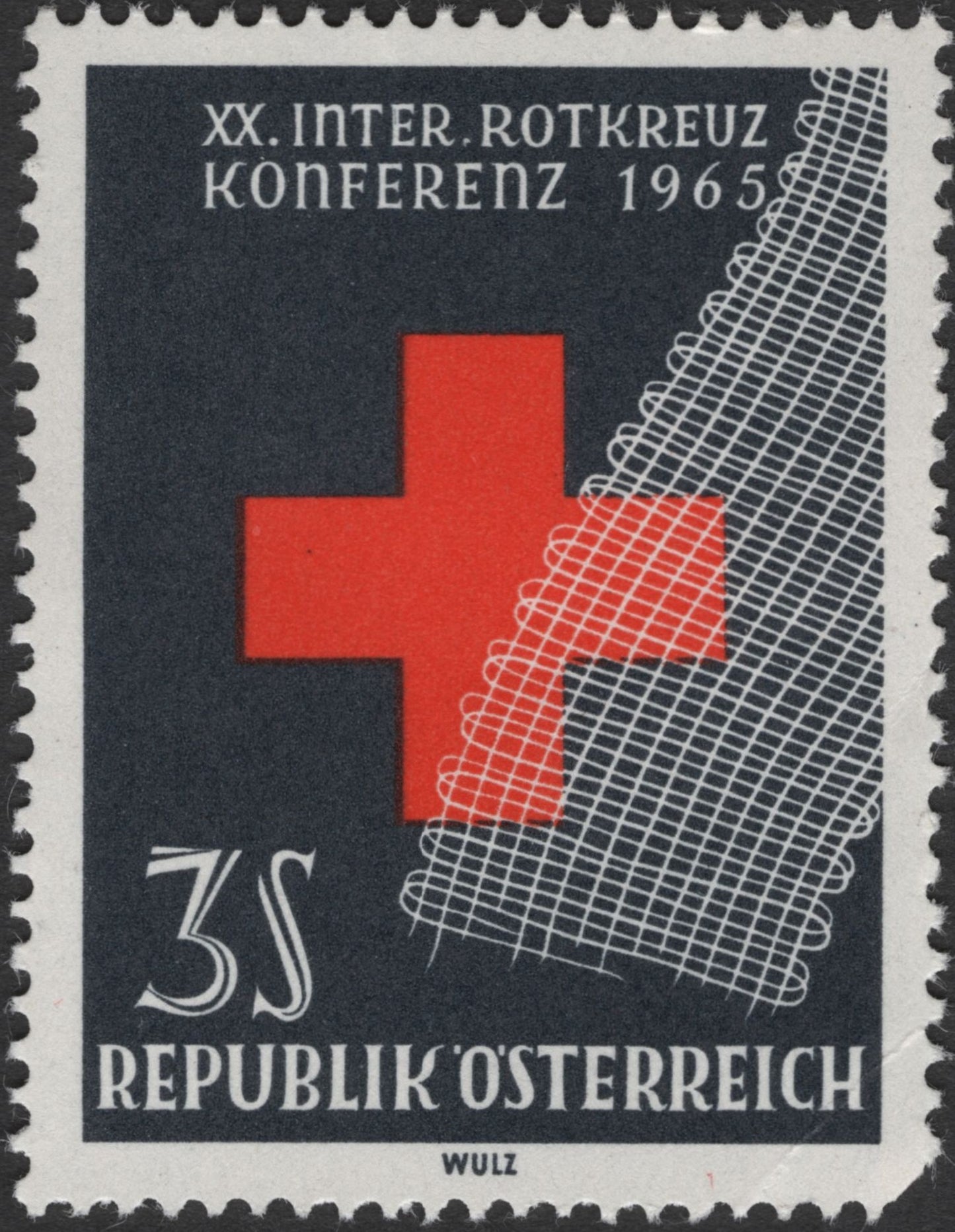 SCG3052 - Austria 1965 Red Cross Conference Stamp